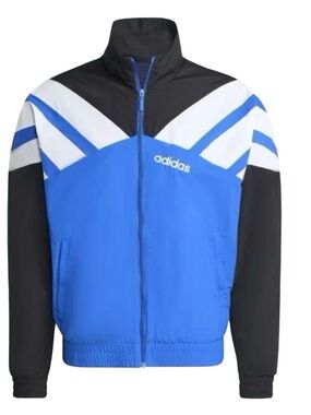 Adidas Originals Track Top Jacket Blue Black Windbreaker JX3052 Men's Size XL